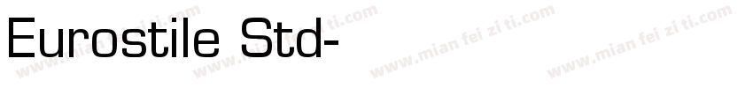 Eurostile Std字体转换